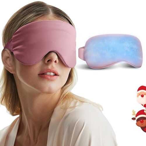 self care gift for women, cooling eye mask for puffy eyes, tir...