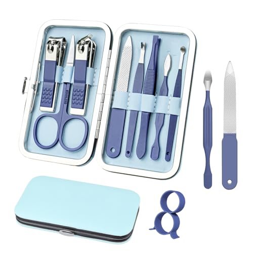manicure set 8 in 1 nail clipper set,redflow nail clippers,fin...