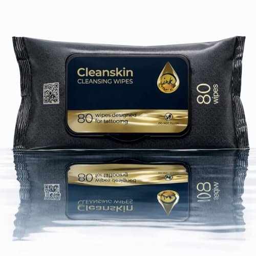 cleanskin cleansing green soap tattoo wipes all in one solutio...