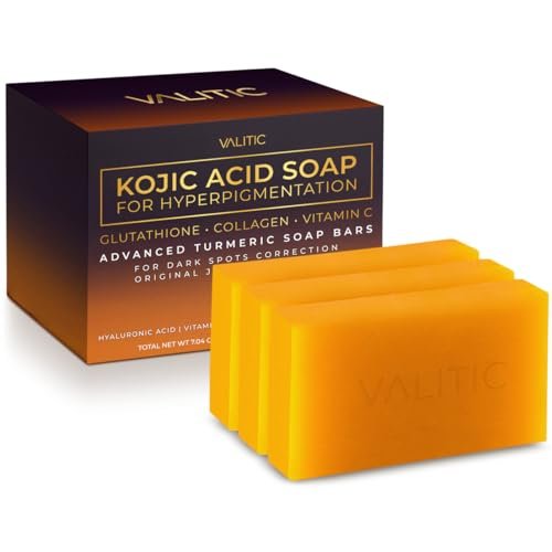 valitic kojic acid soap for hyperpigmentation with glutathio...