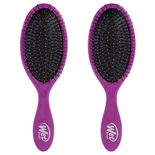 wet brush original detangling hair brush, purple, ultra soft i...