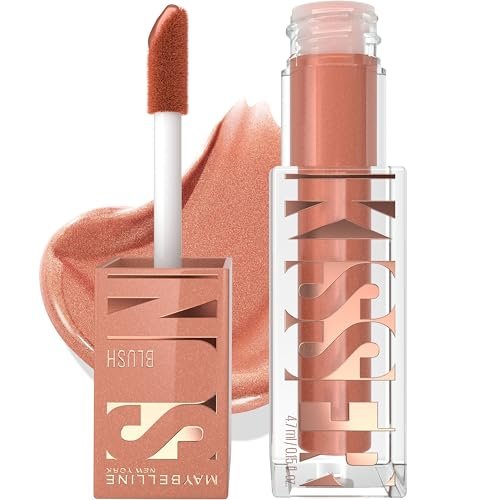 maybelline sunkisser multi use liquid blush and bronzer, blend...