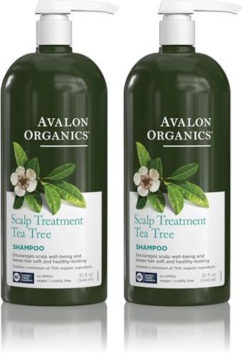 avalon organics scalp treatment tea tree shampoo,encourages sc...