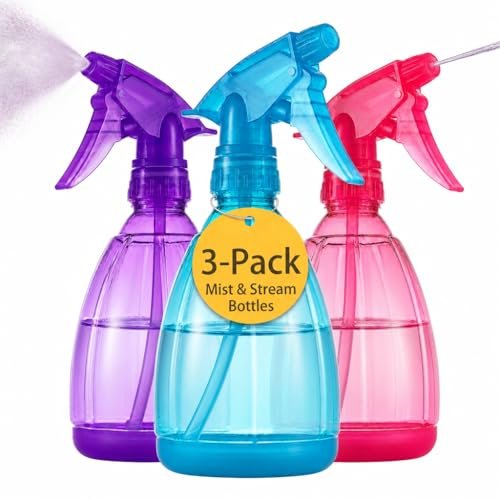 dilabee plastic spray bottles 12oz water spray bottle for ha...