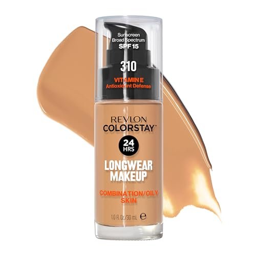 revlon liquid foundation, colorstay face makeup for combinatio...