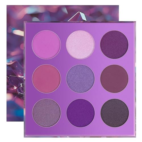 docolor eyeshadow 9 colors purple eyeshadow palette high pigme...