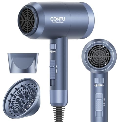 confu hair dryer with diffuser, hair dryers for women, hairdry...