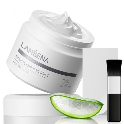 lanbena 2.0 blackhead remover, nose plants pore strips deep cl...
