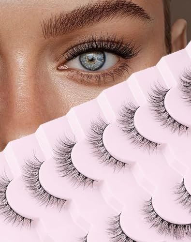 onlyall natural lashes wispy lashes natural look false eyelash...