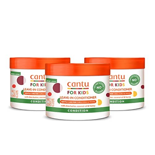 cantu care for kids leave in conditioner with shea butter, 10 oz