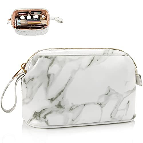 ocheal small marble makeup bag, small cosmetic bags for women,...