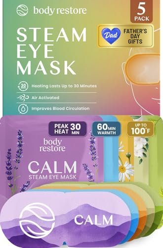 body restore heated eye mask for dry eyes 5 pack – fathers day...
