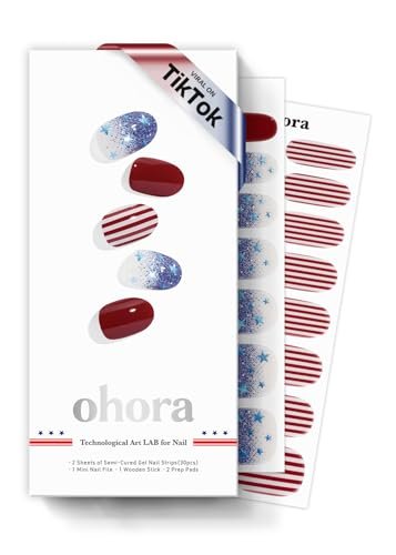 ohora semi cured gel nail strips salon quality, long lasting...