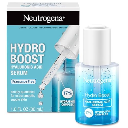 neutrogena hydro boost hyaluronic acid serum for face & neck,...