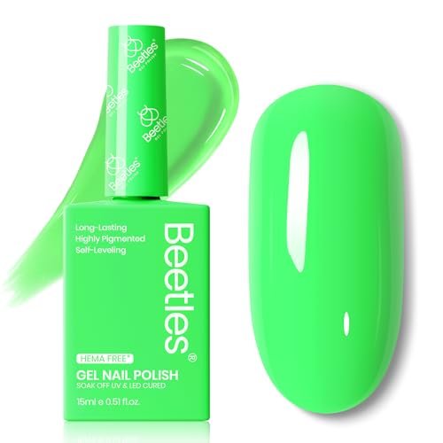 beetles green gel nail polish, 15ml full size hema free aurora...