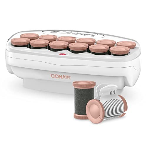 conair ceramic 1 1/2 inch hot rollers, super clips included, c...