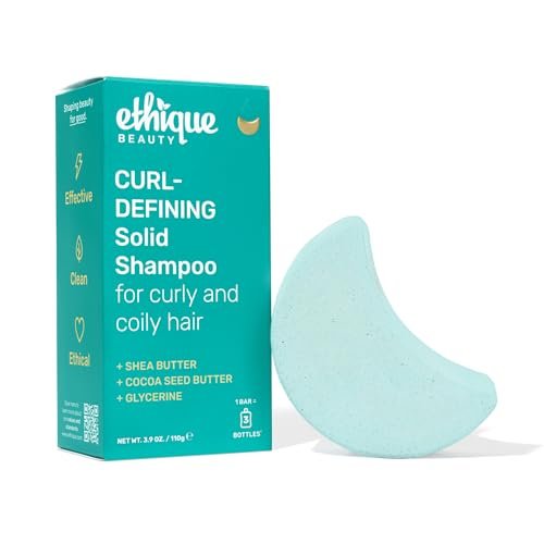 ethique curl defining shampoo bar with shea butter plastic f...