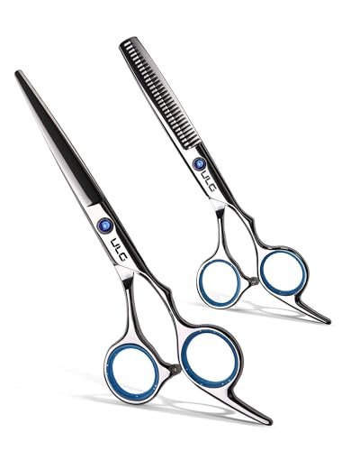 hair cutting scissors thinning shears kit ulg professional bar...