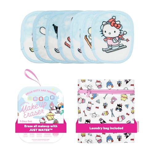 the original makeup eraser 7 day set, erase all makeup with ju...