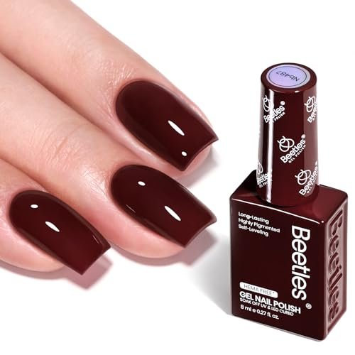 beetles burgundy gel nail polish merlot wine hema free gel p...