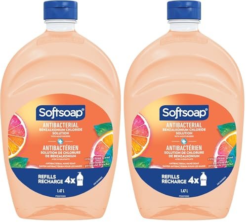 softsoap antibacterial refill 50oz crisp clean scent,