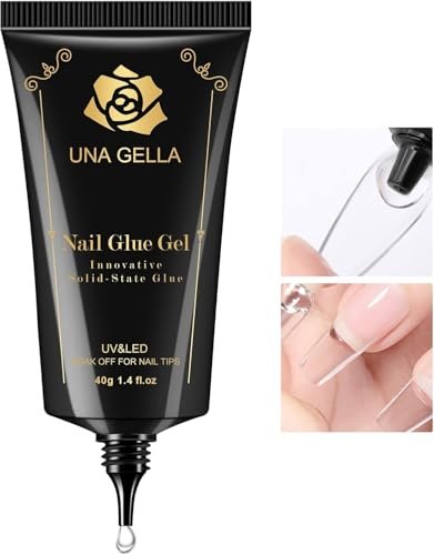 una gella gel nail glue, solid nails gl ue gel 40g lamp curing...