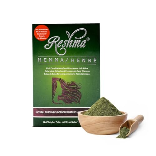 reshma beauty 30 minute henna hair color infused with plant ba...