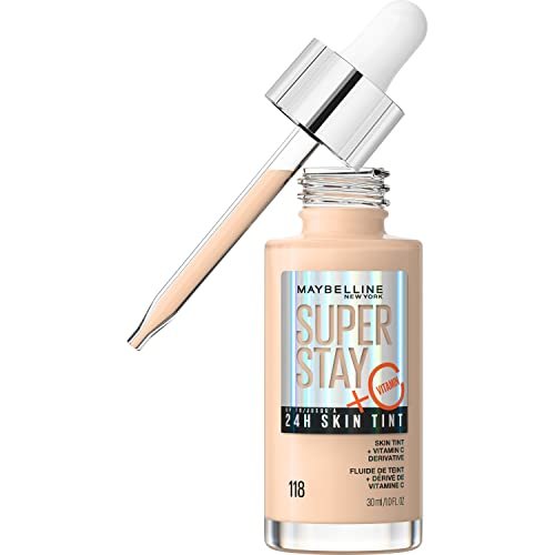 maybelline super stay up to 24hr skin tint, radiant light to m...
