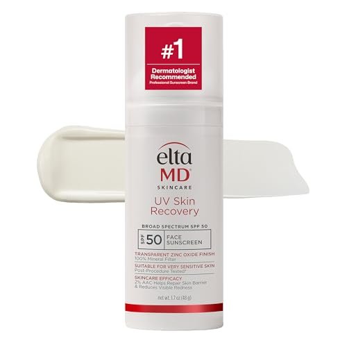 eltamd uv skin recovery 100% mineral sunscreen, spf 50, rednes...
