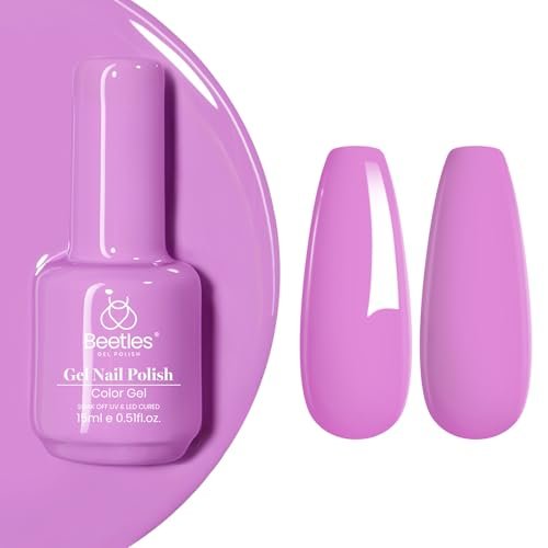 Beetles Purple Gel Nail Polish - 1 Pcs 15ml Bright Purple Gel... beetles purple gel nail polish 1 pcs 15ml bright purple gel...