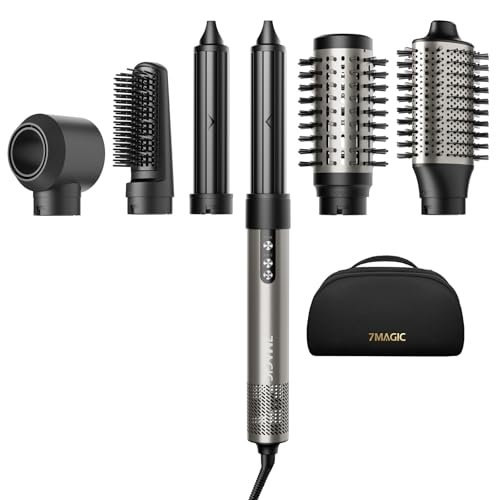 7magic 6 in 1 multi hair styler dryer brush, 110,000 rpm high ...