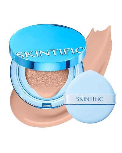 skintific velvet matte cushion foundation blue #0cn cool porce...
