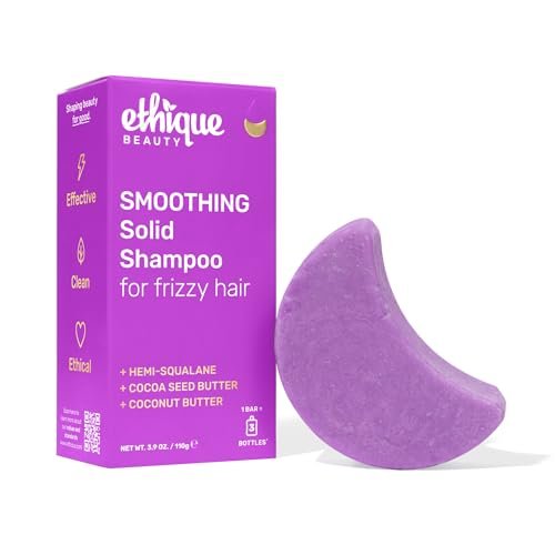 ethique smoothing shampoo bar for frizzy hair with coconut but...