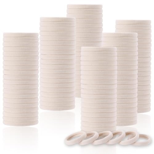luseren 120 pcs no damage hair ties for thick hair, large soft...