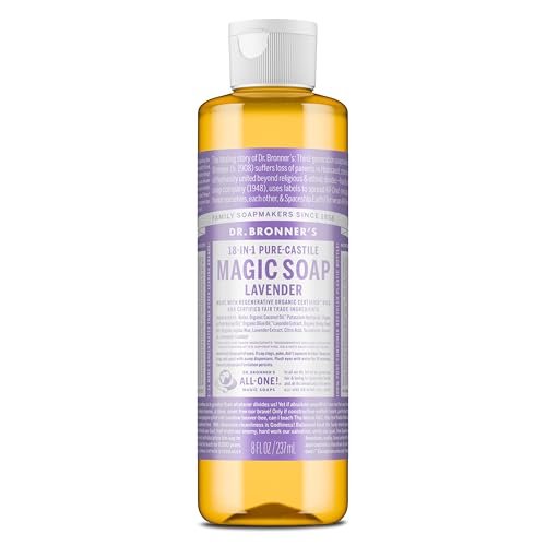 dr. bronner's magic soap pure castile liquid soap regenerativ...