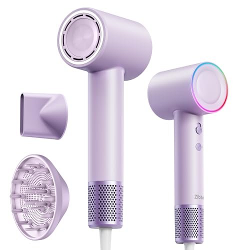 high speed hair dryer, 160,000 rpm brushless motor for ultra f...