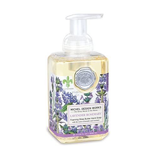 michel design works foaming hand soap, lavender rosemary, with...