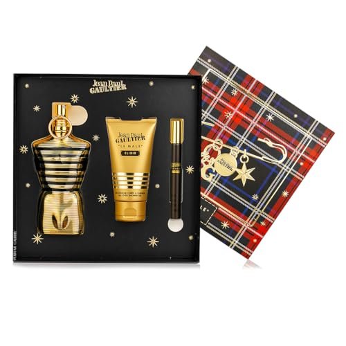 jpg le male elixir edp set for men 125 ml + shower gel 75 ml +...