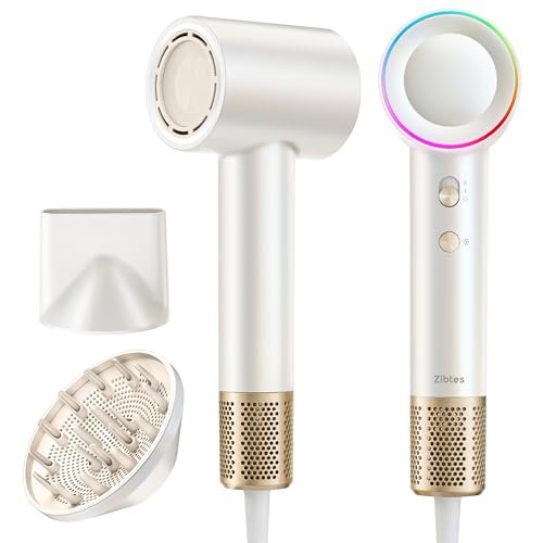 high speed hair dryer, 160,000 rpm brushless motor for ultra f...