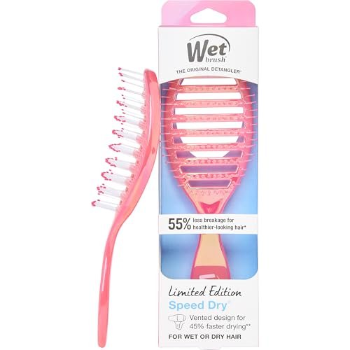 wet brush speed dry hair brush, blow dry safe bristles & vente...