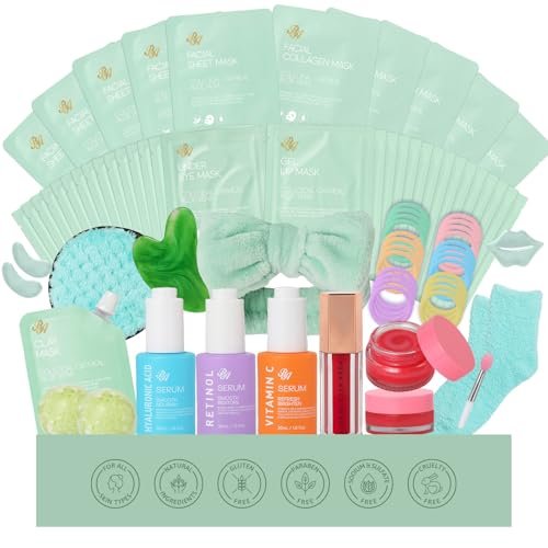 55 pcs mothers day gift for mom, tea tree face sheet mask gift...