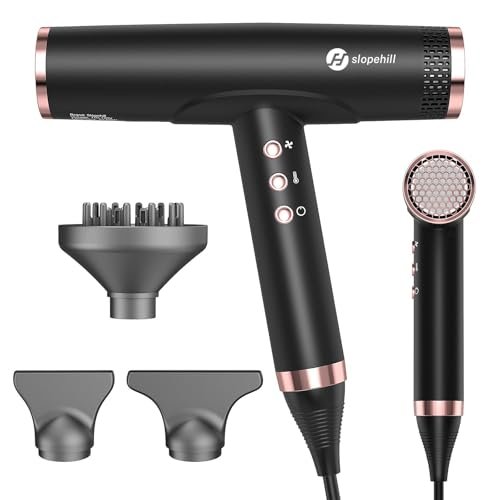 slopehill professional ionic hair dryer with diffuser lightw...