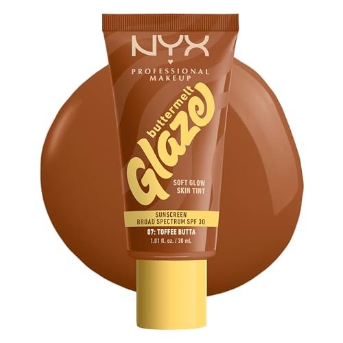 nyx professional makeup buttermelt glaze soft glow skin tint +...