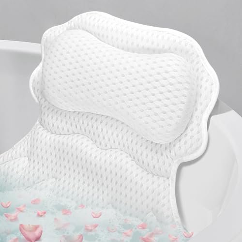 setsail bath pillow, relaxing bath pillows for tub neck and ba...