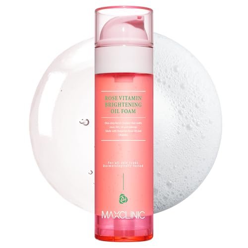 rose vitamin oil to foam all in one korean face wash oilbase...
