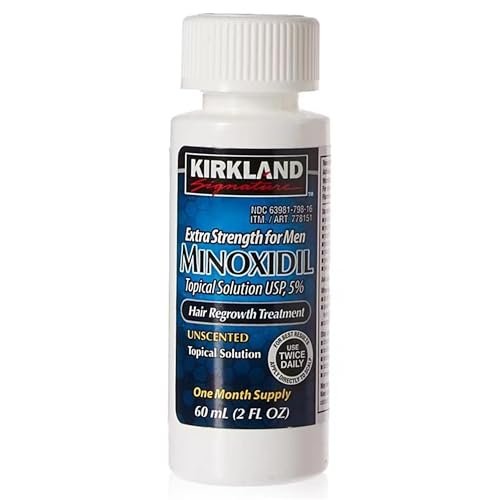 kirkland signature minoxidil for men 5% extra strength hair re...