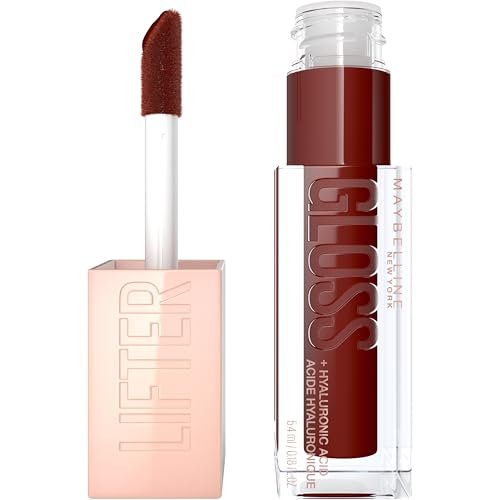 maybelline lifter gloss, hydrating honey'd lip gloss with hyal...