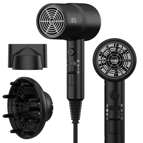 aina hair dryer with diffuser, blow dryer for women | advanced...