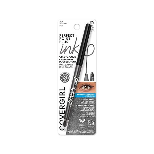 covergirl perfect point plus ink gel eye pencil, pigmented, lo...