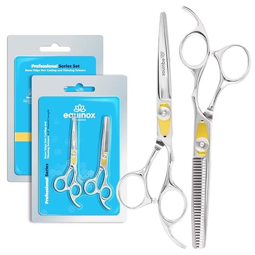 equinox professional razor edge series hair cutting scissors s...